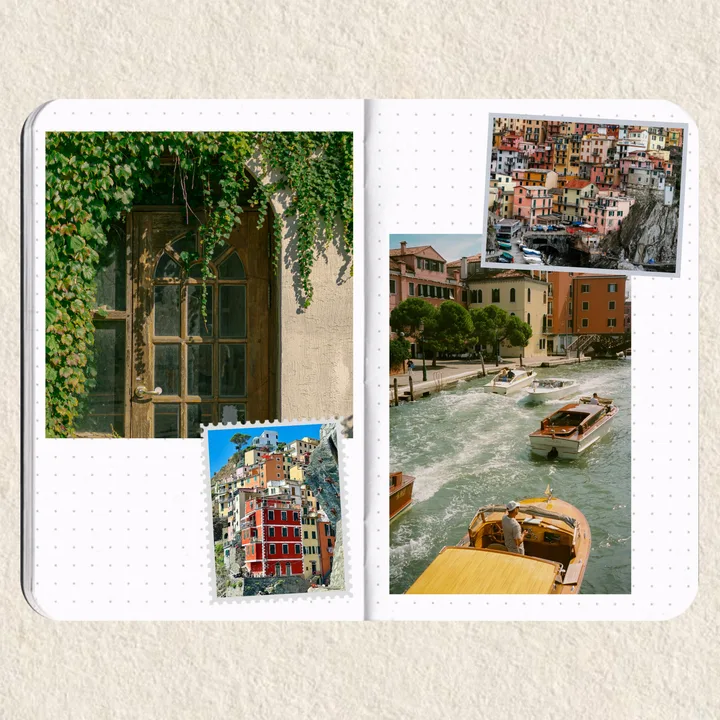Italian Holiday Journal Seamless Panoramic Instagram Carousel Template — slide 2