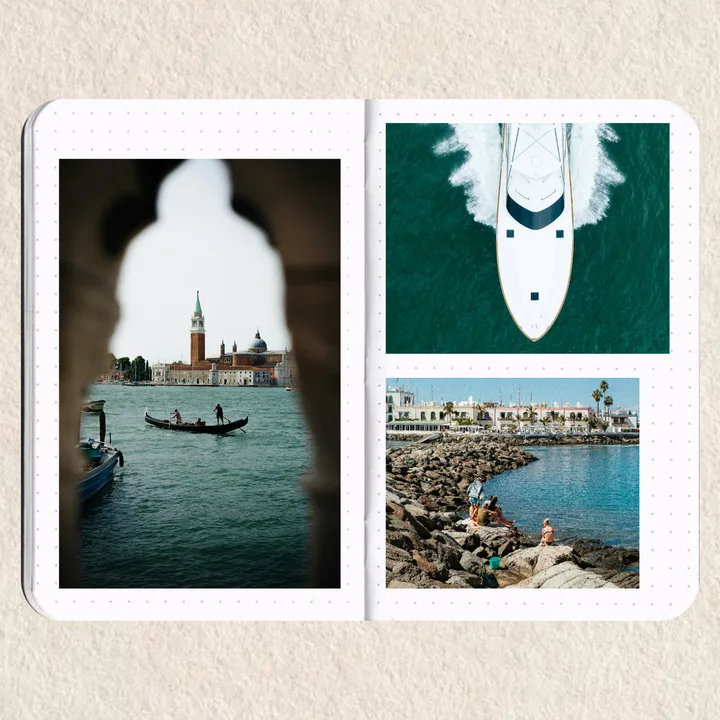 Italian Holiday Journal Seamless Panoramic Instagram Carousel Template — slide 1