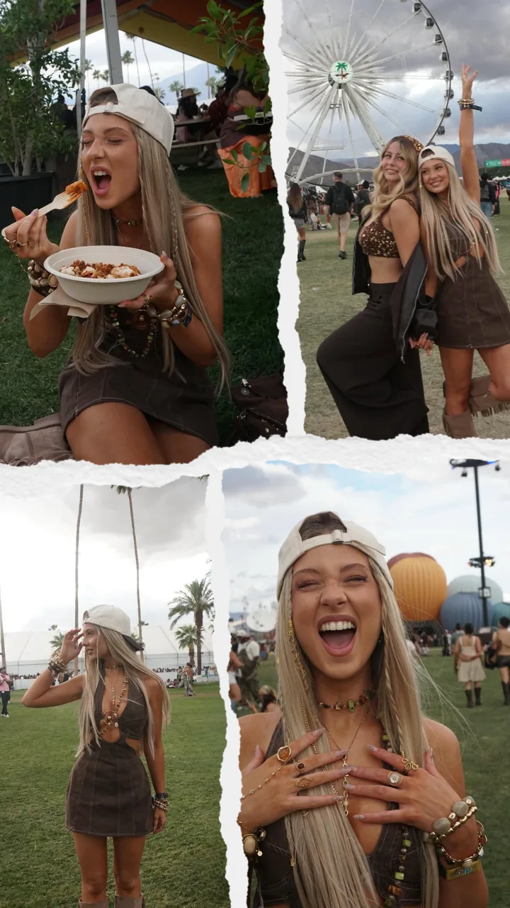Festival Aesthetic Summer Torn-Paper Grid Instagram Story Template template preview