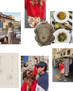 "From Italy With Love" Roman Holiday Seamless Panoramic Instagram Carousel Template — slide 3
