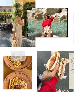 "From Italy With Love" Roman Holiday Seamless Panoramic Instagram Carousel Template — slide 2
