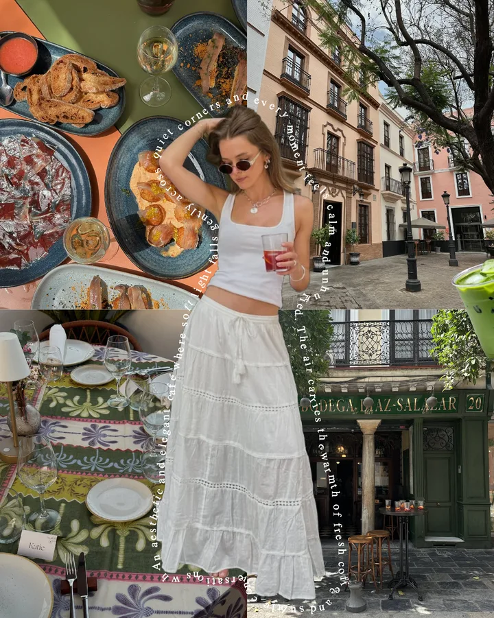 Cinematic Mediterranean Girls' Trip Seamless Instagram Carousel Template — slide 1