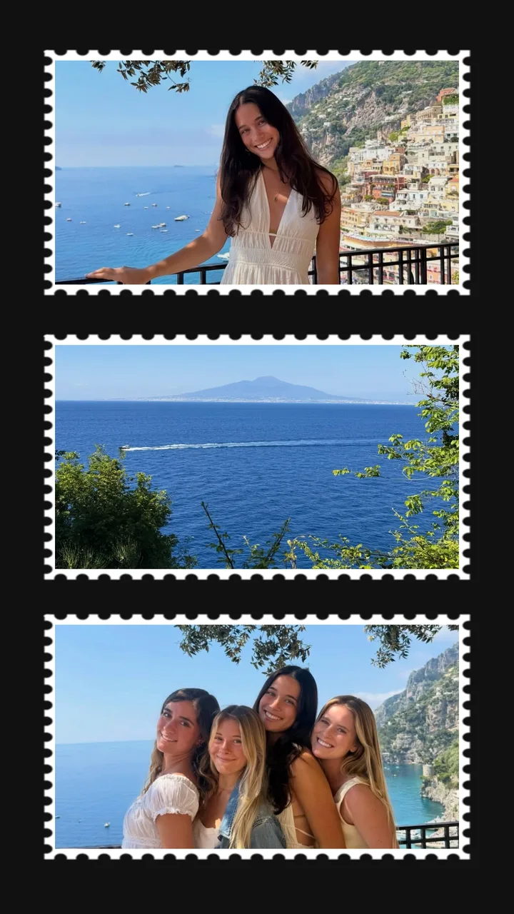 Amalfi Coast Summer Stamp Grid Instagram Story Template template preview