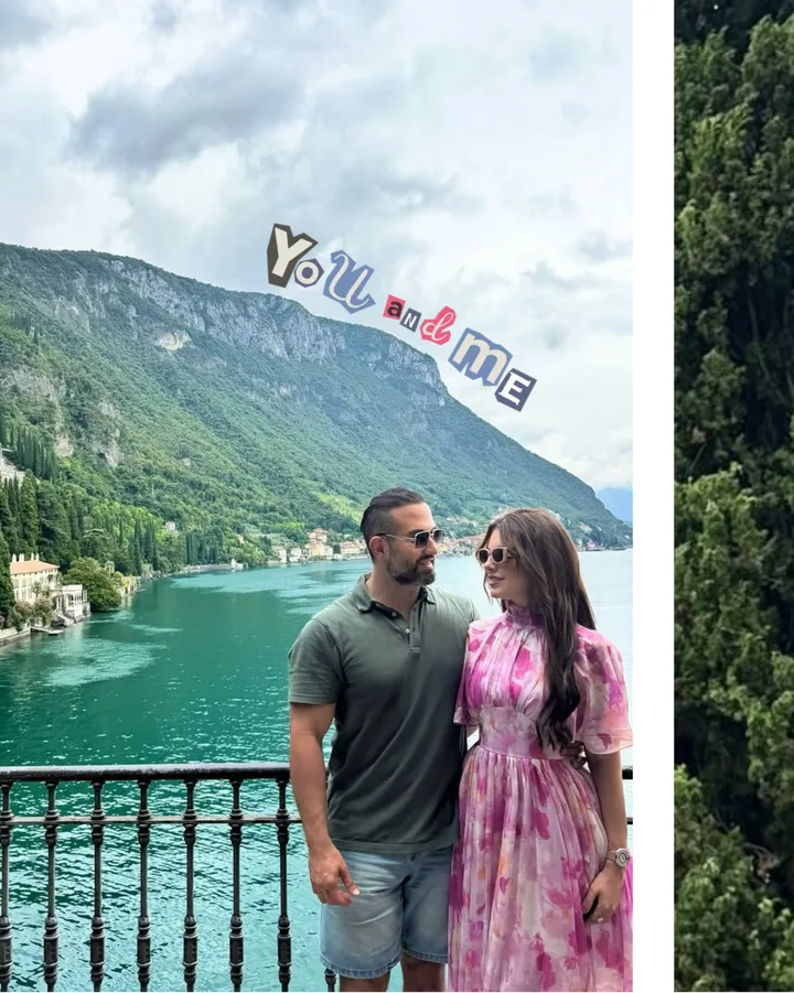 Lake Como panoramic scroll carousel for Instagram — slide 1