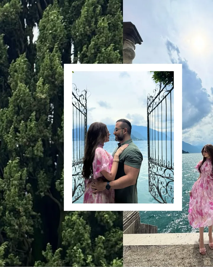 Lake Como panoramic scroll carousel for Instagram — slide 2