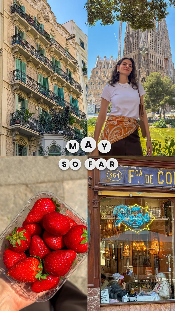 May So Far: European Summer Travel Collage Instagram Story Template template preview