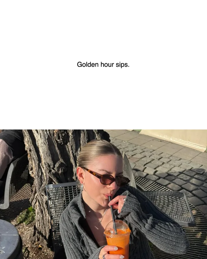 A Week in Pictures: Minimalist Split-Frame Instagram Carousel Template — slide 2
