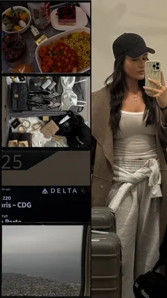 Aesthetic Airport Travel and Luxury Packing Filmstrip Instagram Story Template template preview