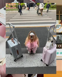 Pretty in Pink Travel Photo Dump Seamless Panoramic Instagram Carousel Template — slide 7