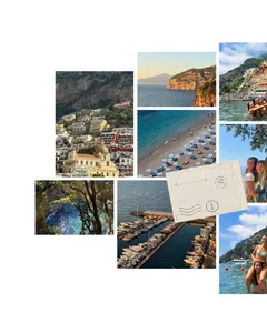 Amalfi Coast Envelope Journal Seamless Panoramic Instagram Carousel Template — slide 1
