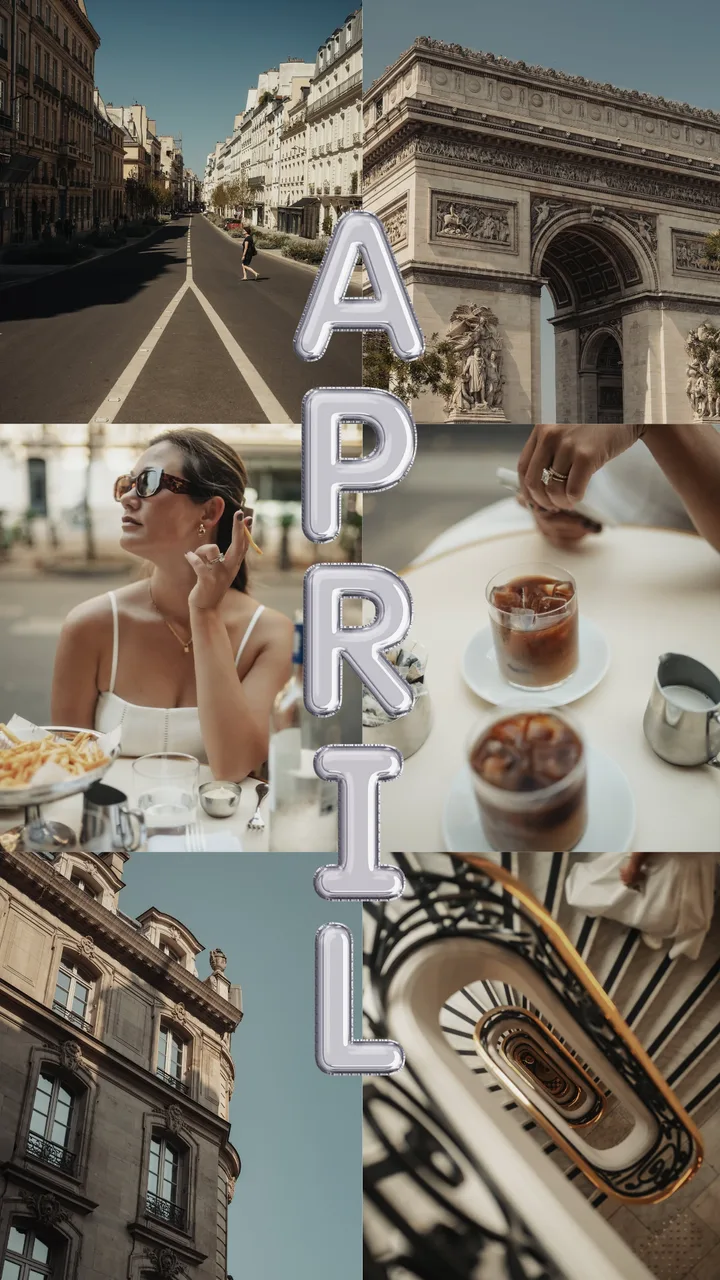 Vertical Typography Monthly Recap Instagram Story Template template preview