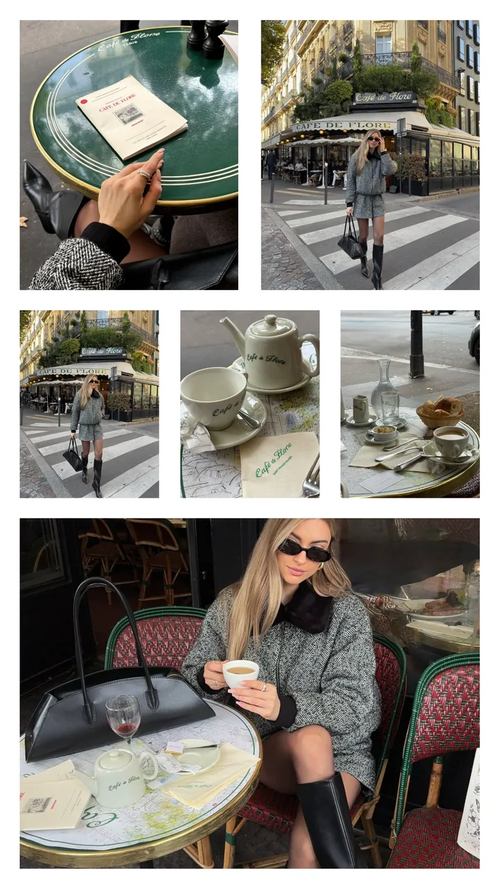 Elegant Paris Café Instagram Story Template template preview