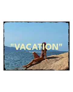 Summer Beach Vacation Seamless Panoramic Instagram Carousel Template — slide 1