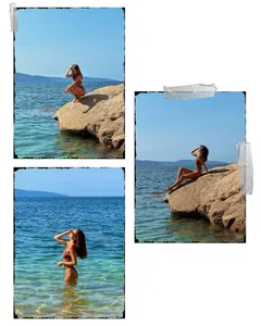 Summer Beach Vacation Seamless Panoramic Instagram Carousel Template — slide 2