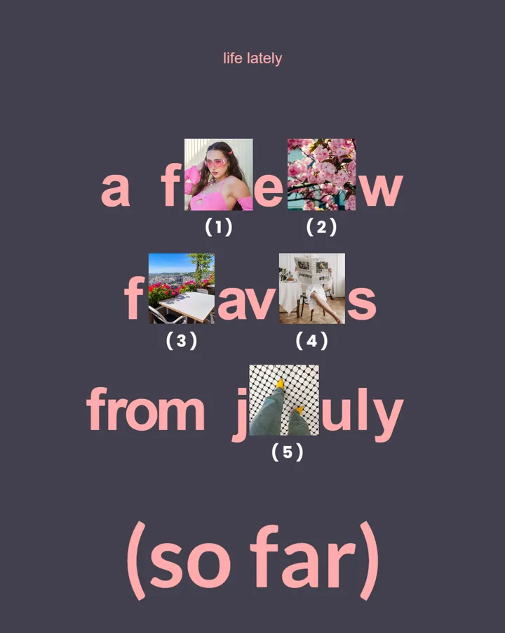 "A Few Favs" Lately Diary Moody Slate & Scattered Type Instagram Carousel Template — slide 1