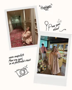 Hand-Drawn Polaroid Scrapbook Seamless Panoramic Instagram Carousel Template — slide 1