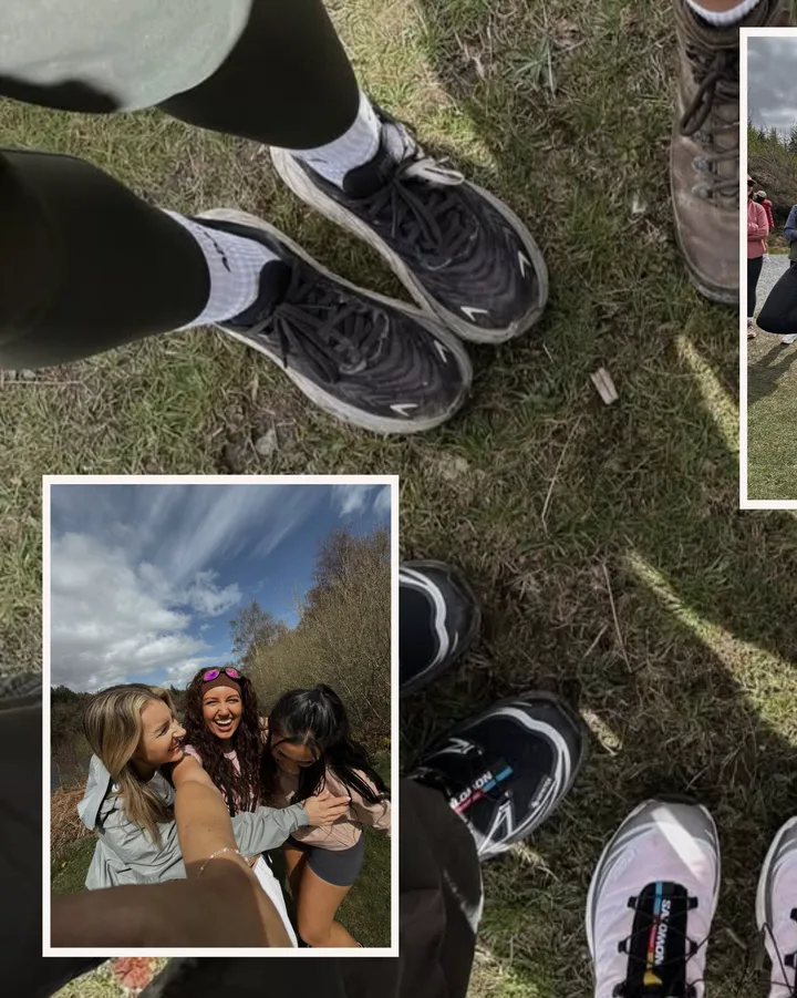Weekend Hike and Bakery Run Seamless Panoramic Instagram Carousel Post Template — slide 1