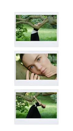 Minimalist Triple Polaroid Stack Editorial Instagram Story Template template preview