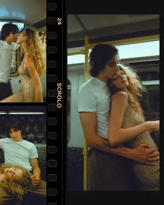 Retro 35mm Filmstrip Subways Seamless Panoramic Instagram Carousel Template — slide 2