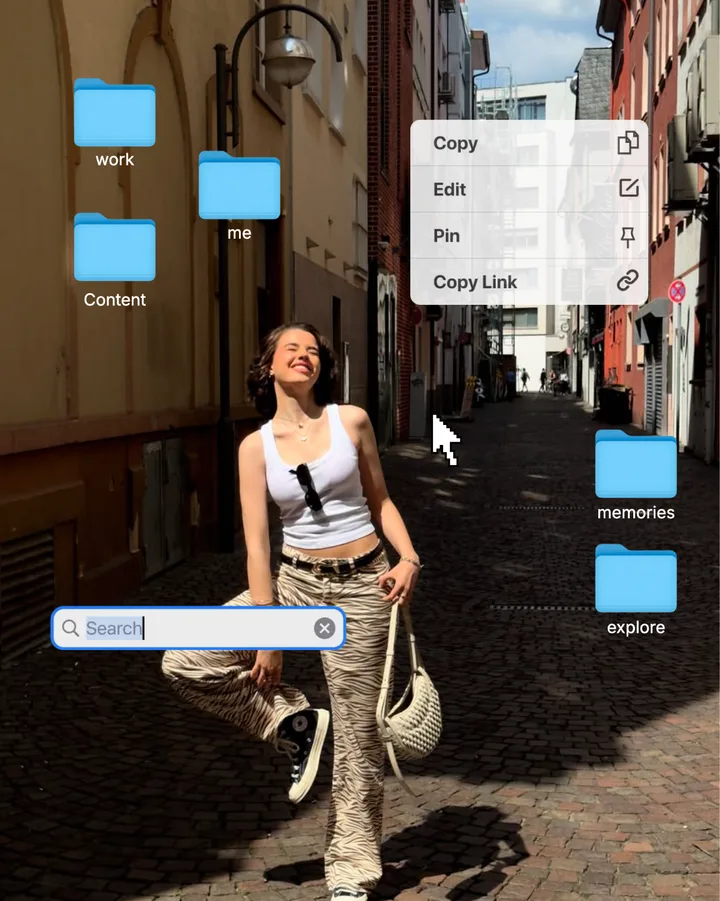 Desktop Aesthetic Retro Computer Interface Carousel Template for Instagram — slide 1
