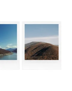 Retro Serene Mountain Landscape Seamless Instant Film Panoramic Instagram Carousel Template — slide 2