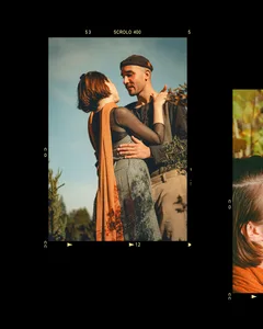 Cinematic Film Border Seamless Panoramic Instagram Carousel Post Template — slide 1