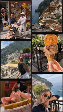Amalfi Coast Travel Collage Instagram Story Template template preview