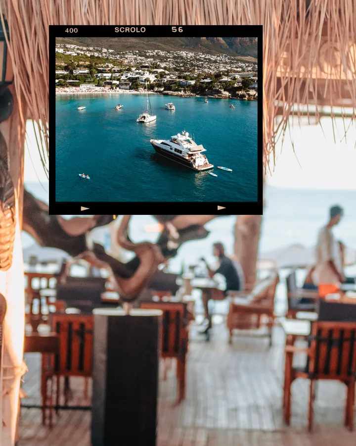 "Seaside & Yacht Club" Retro Film Frame & Coastal Luxury Instagram Carousel Template — slide 2