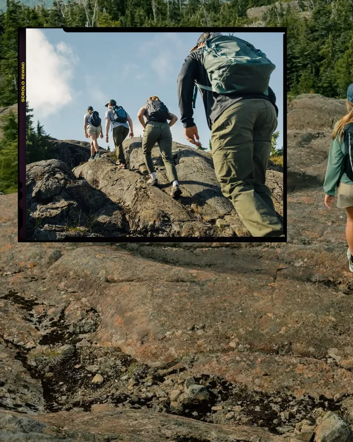 "Trail & Peak" Hiking & Mountain Adventure Seamless Instagram Carousel Template — slide 1