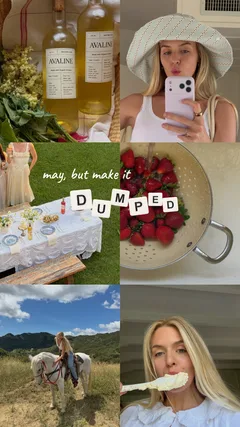 "May, But Make It Dumped" Aesthetic Grid Instagram Story Template template preview