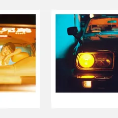 Retro JDM Night Drive Instant Film Seamless Panoramic Instagram Carousel Template — slide 3