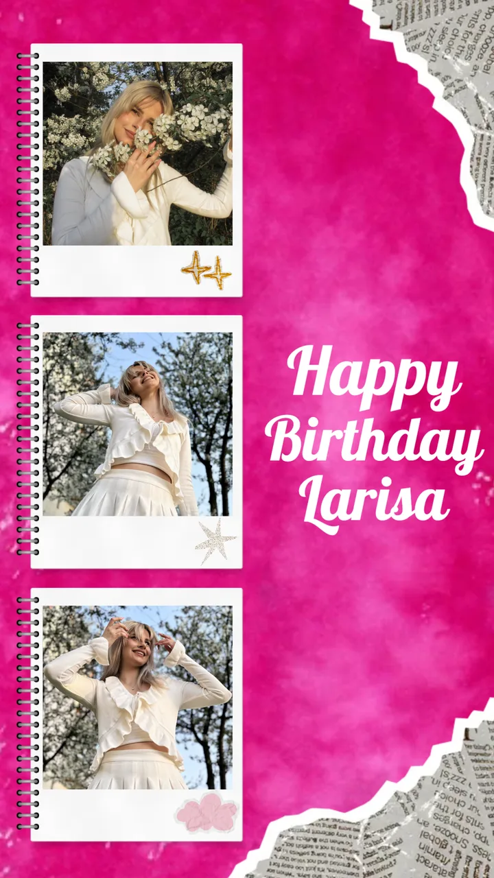 Y2K Aesthetic Birthday Collage Instagram Story Template template preview
