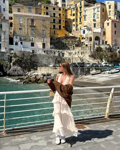 Mediterranean Coastal Summer Escape Seamless Panoramic Instagram Carousel Template — slide 1