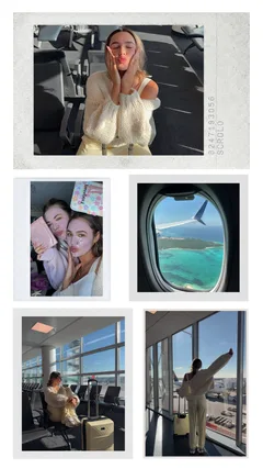 Retro Wanderlust Travel Day Multi-Frame Instant Film Instagram Story Template template preview