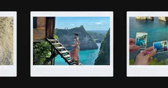 Retro Tropical Wanderlust Seamless Instant Film Panoramic Instagram Carousel Post Template — slide 2