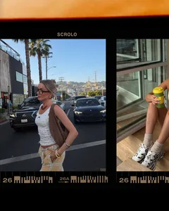 LA Summer Filmstrip Seamless Panoramic Instagram Carousel Post Template — slide 1