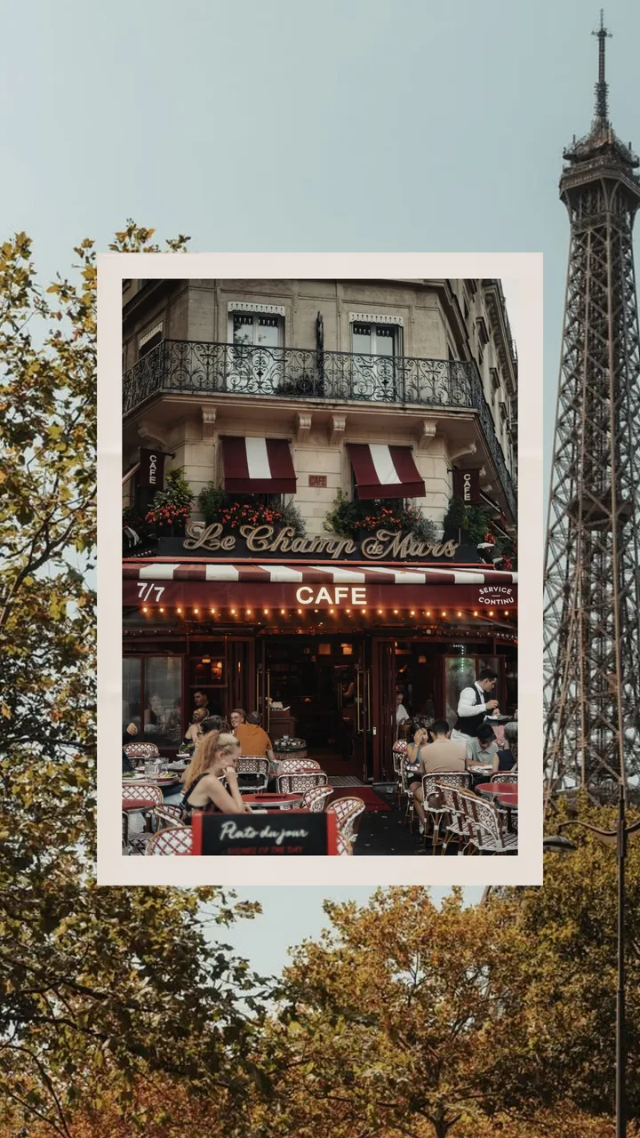 Vintage Parisian Film-Frame Instagram Story Template template preview