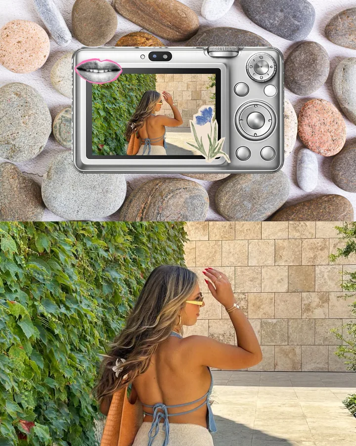 Retro Digicam Aesthetic Seamless Instagram Carousel Template — slide 1