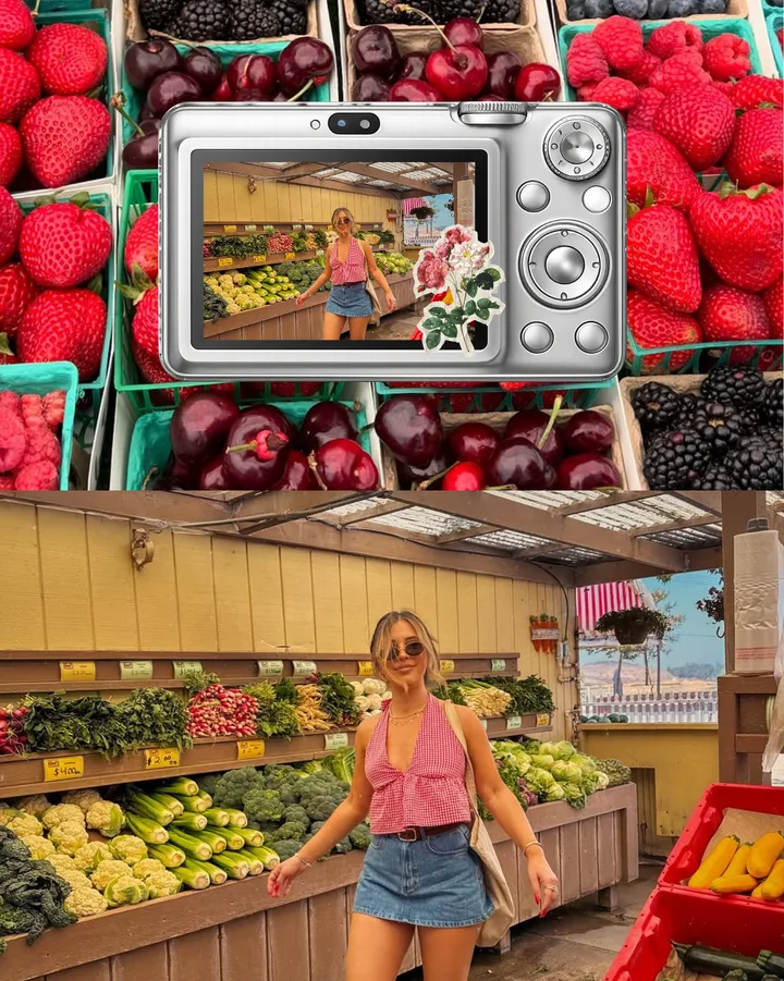 Retro Digicam Aesthetic Seamless Instagram Carousel Template — slide 2