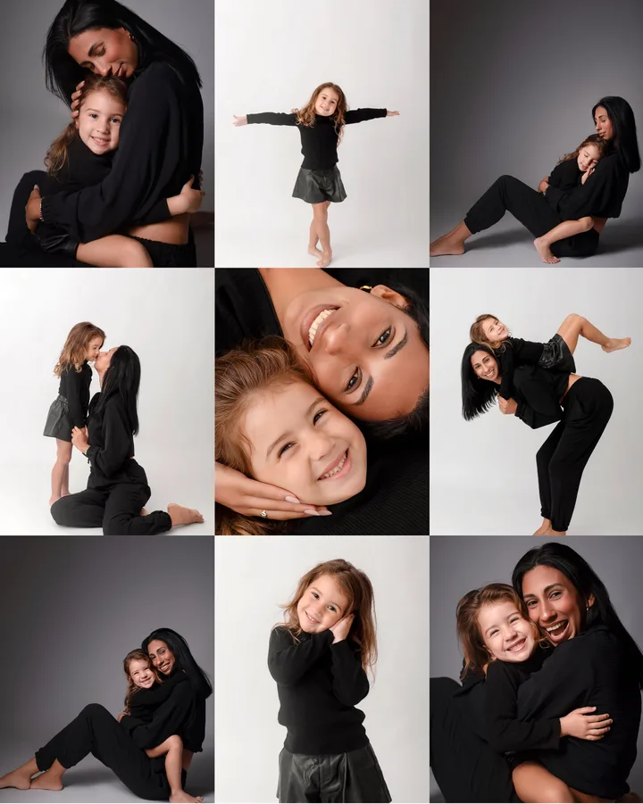 Heartfelt Mother-Daughter Portrait Collage Instagram Carousel Template — slide 1