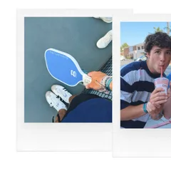 Retro Instant Film Active Lifestyle Seamless Panoramic Instagram Carousel Template — slide 1