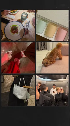 Aesthetic Night Out and City Life Grid Instagram Story Template template preview