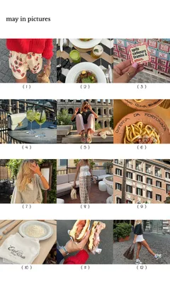 "May in Pictures" Catalog Index Monthly Recap Instagram Story Template template preview
