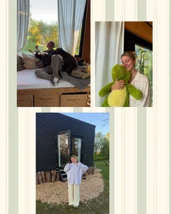 Cozy Cabin Striped Scrapbook Seamless Panoramic Instagram Carousel Template — slide 6