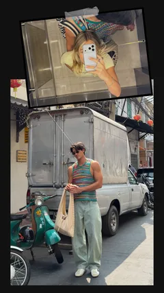 Retro Film Aesthetic Overlay Instagram Story Template template preview