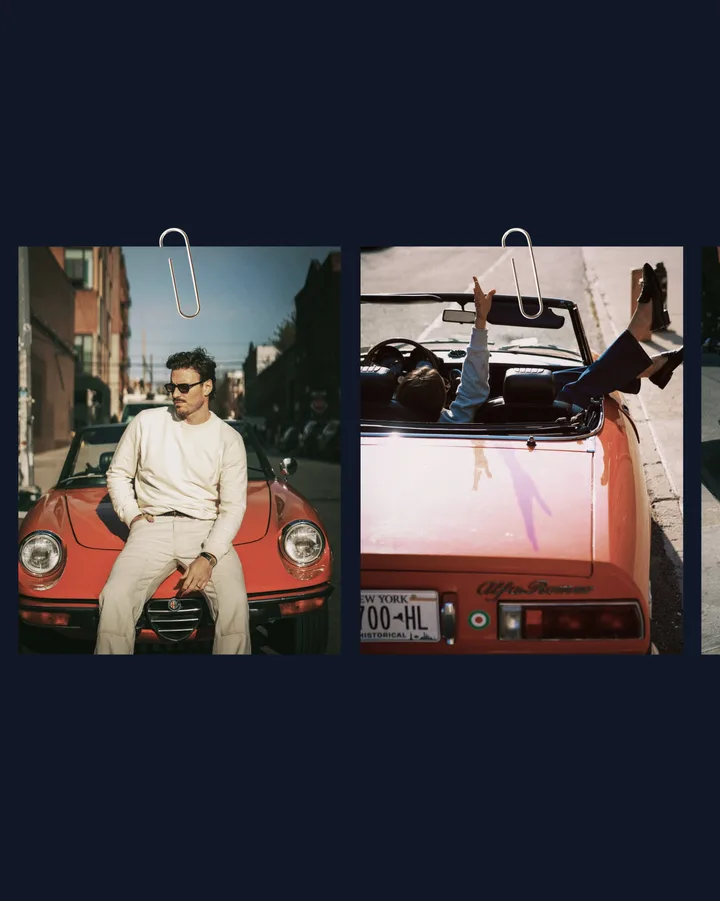 Cinematic Road Trip Film-Strip Instagram Carousel Template — slide 1
