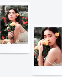Retro Floral Garden Seamless Panoramic Instant Film Instagram Carousel Template — slide 2
