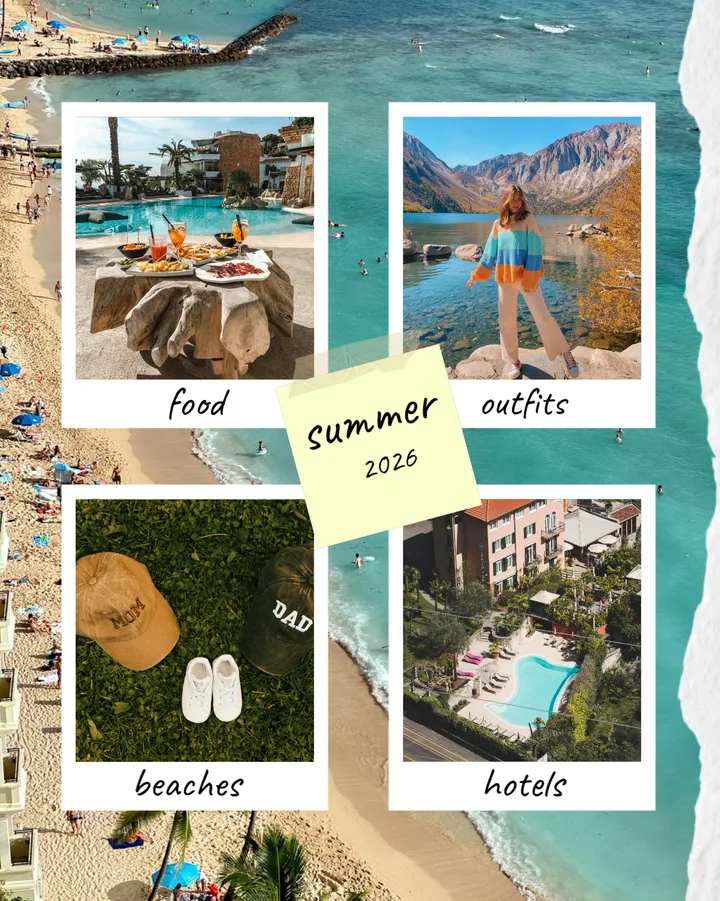 Scrapbook Aesthetic Summer Travel Seamless Instagram Carousel Template — slide 1