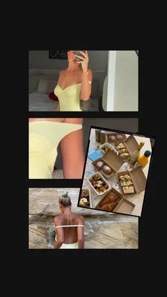Chic Outfit and Birthday Brunch Scrapbook Instagram Story Template template preview