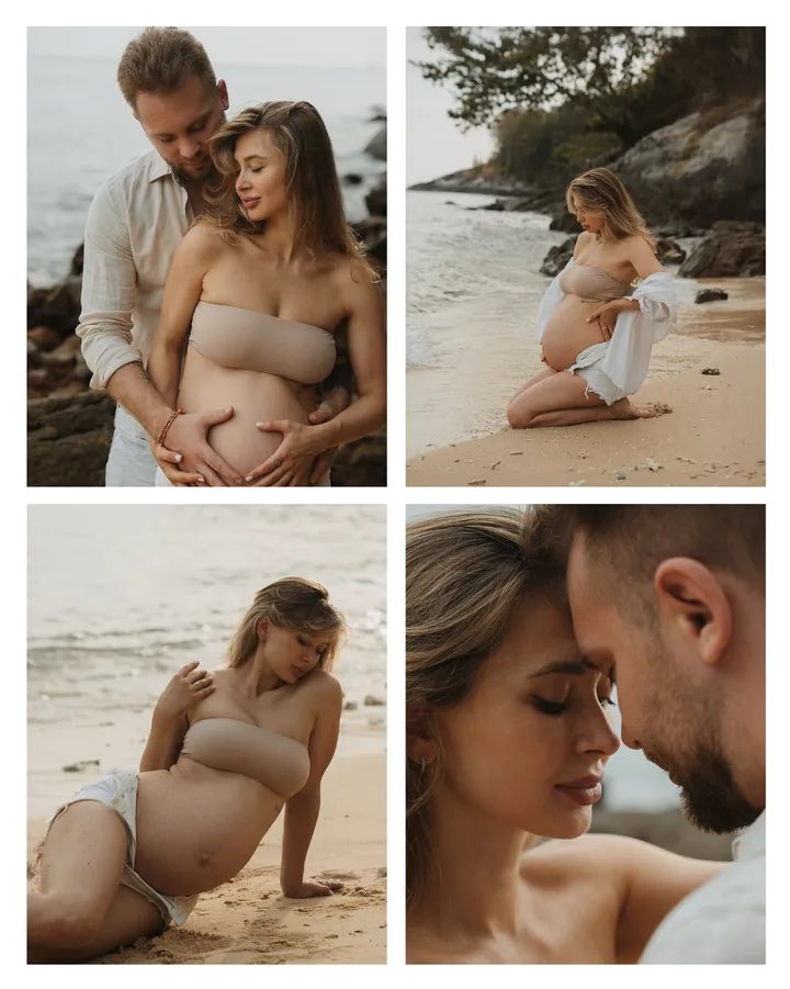 Sand & Stamp Romantic Maternity & Love Story Seamless Instagram Carousel Template — slide 2